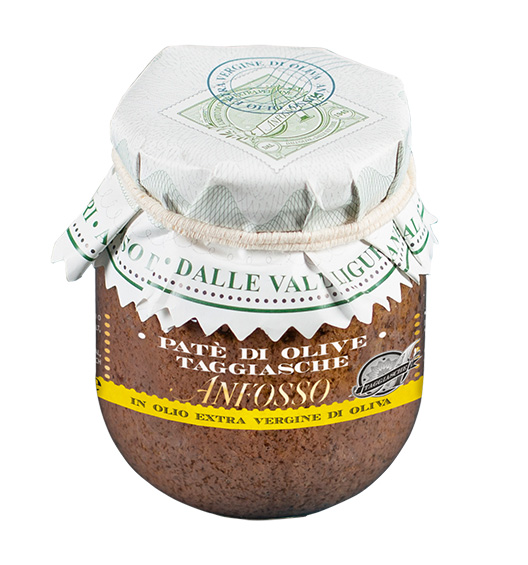 Paté aus schwarzen Taggiasche Oliven